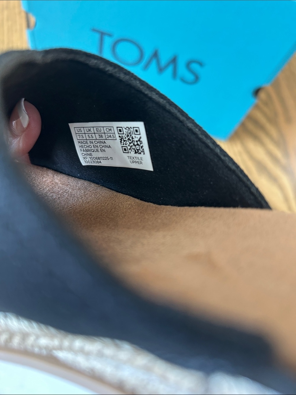 TOMS Carmen Wedge Slip-On Sandals, size 7.5, NIB - Picture 11 of 11